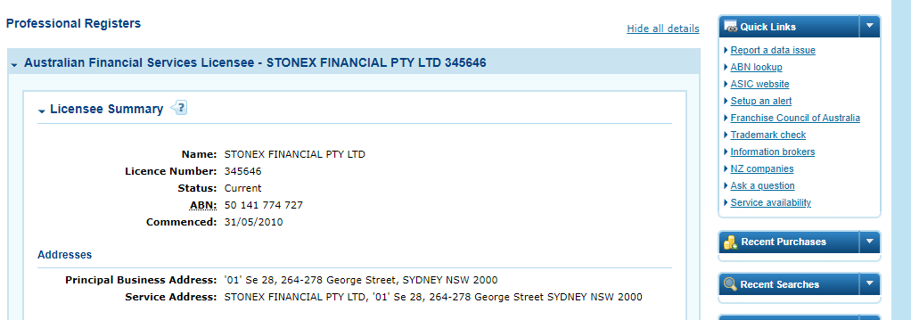 City Index Australia License with ASIC