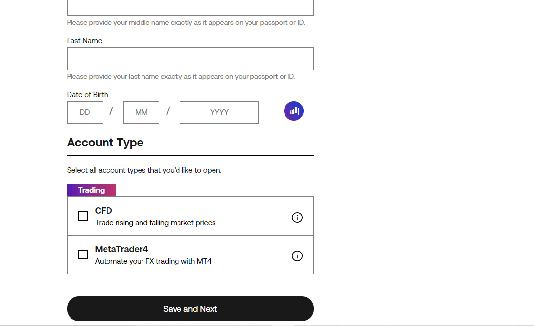 City Index Australia Open Account