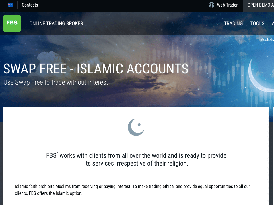 FBS Australia Islamic Account