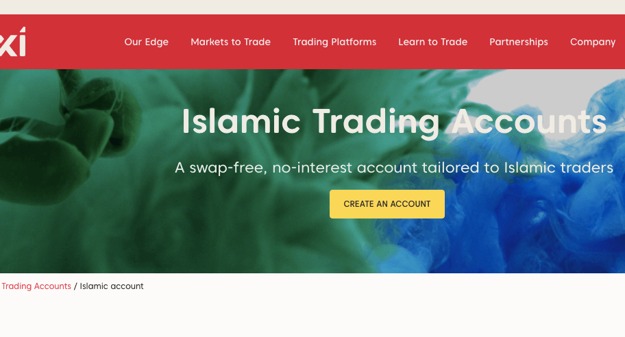 Axi Swap-Free Islamic Account