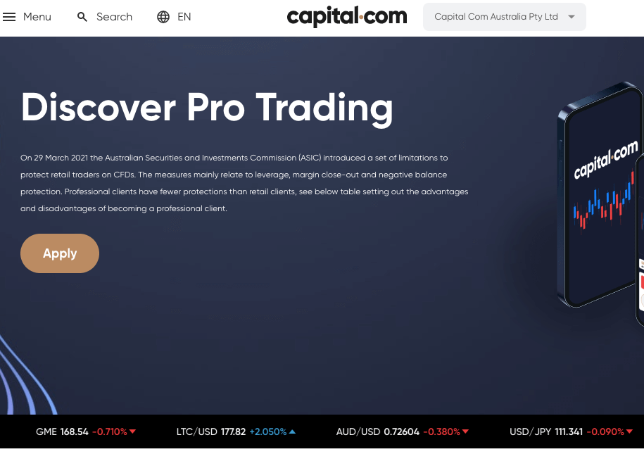 Capital.com Account Types