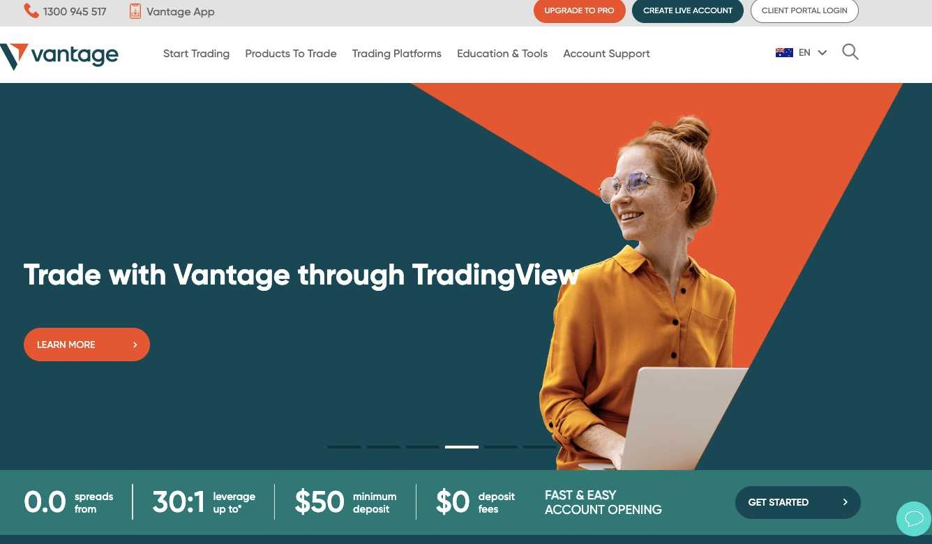 Vantage FX Website Australia