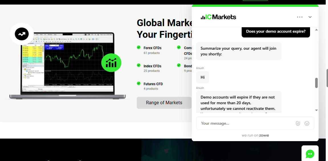 Demo Account with IC Markets