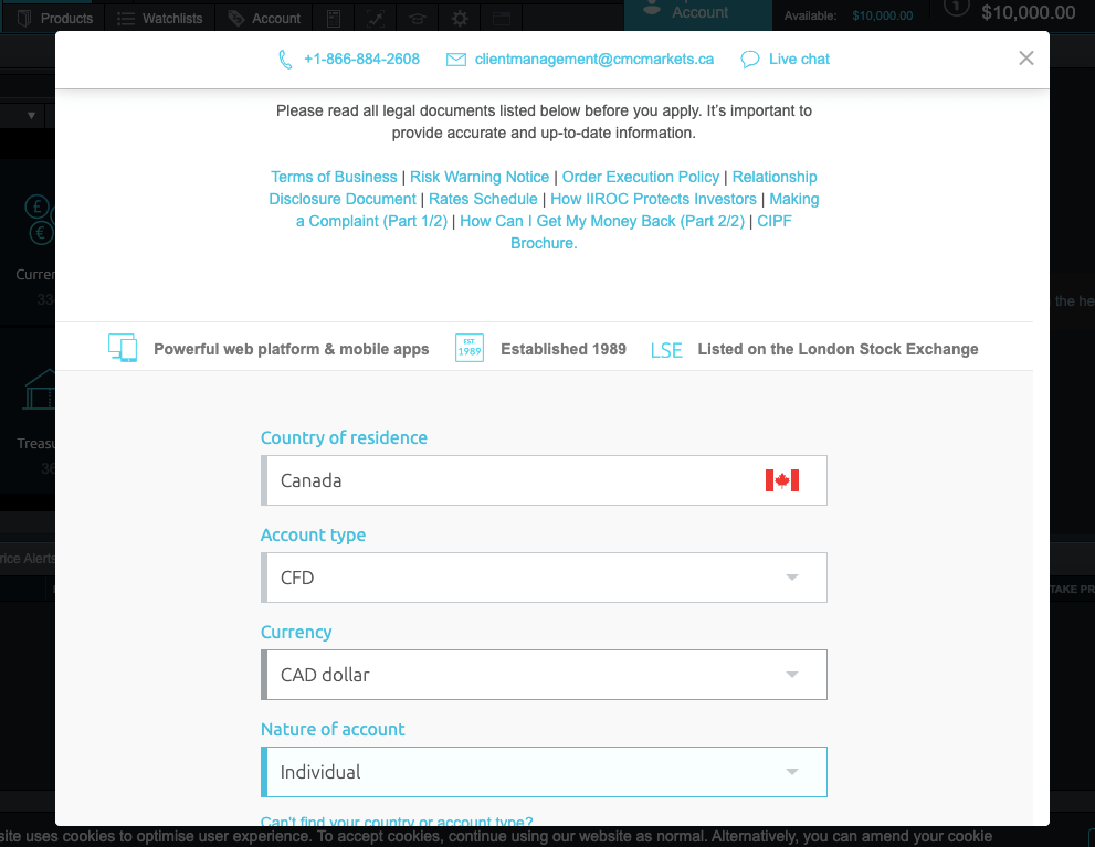 CMC Markets Account Currency