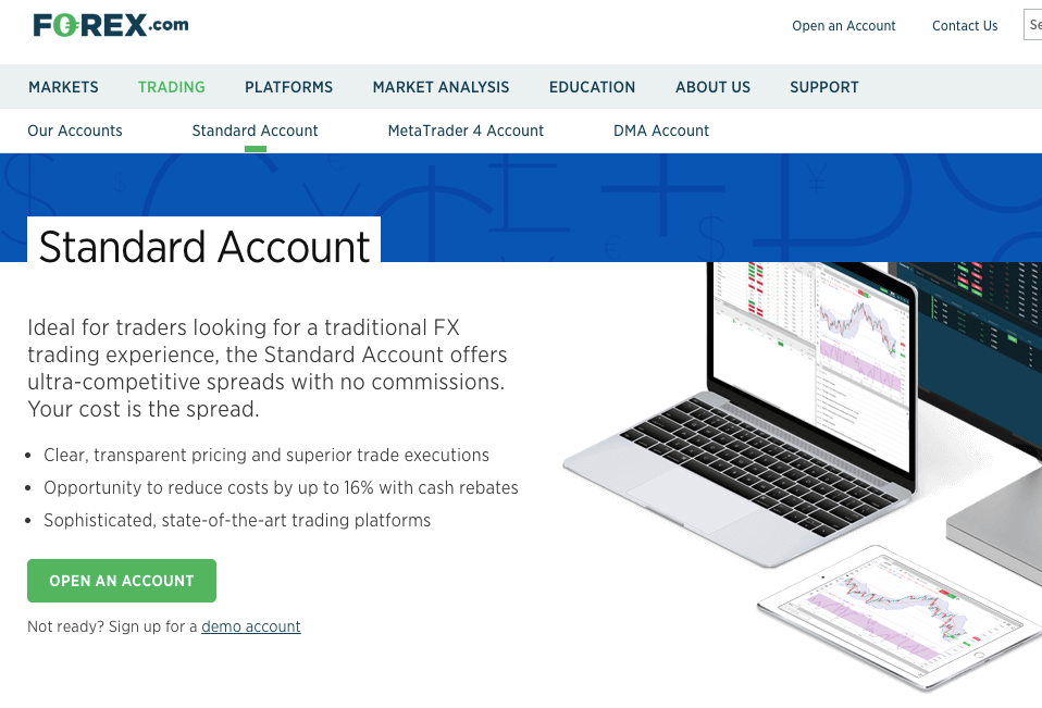 Forex.com Account Types