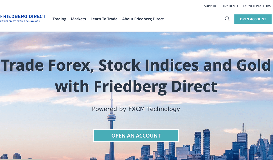 FXCM CA Website