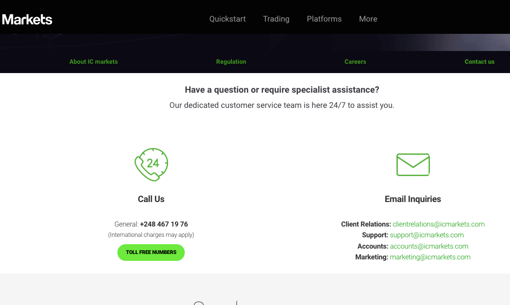 IC Markets Phone Support