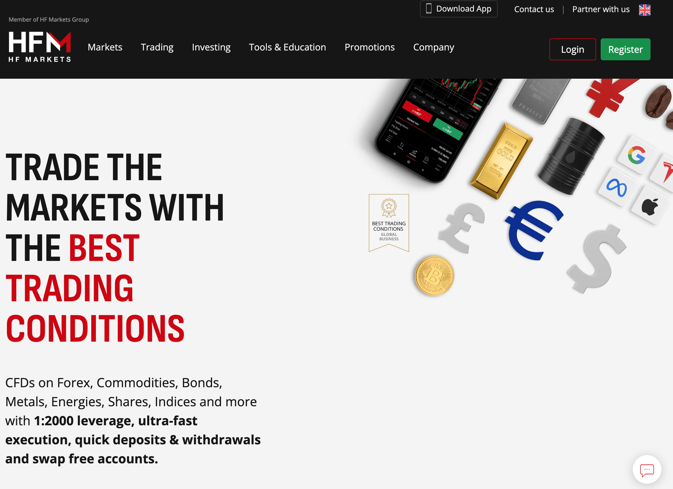 HF Markets Website Ghana