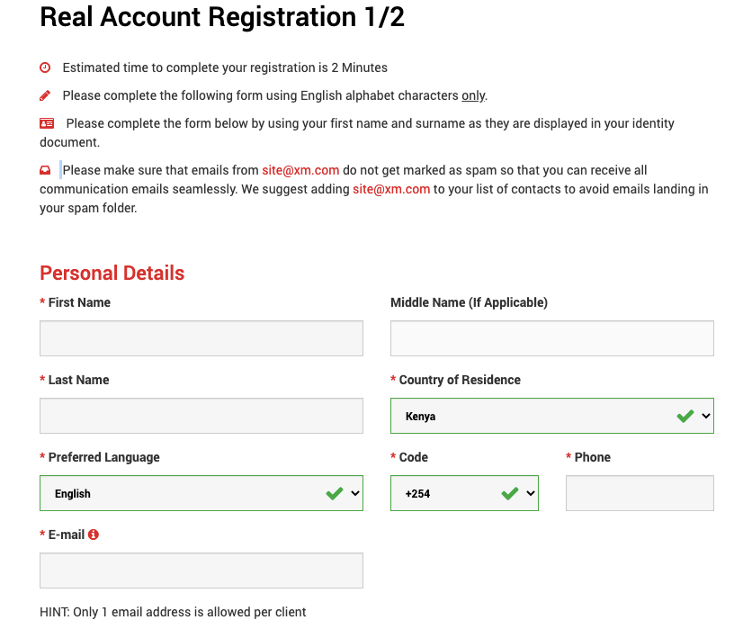 Open Account with XM Ghana