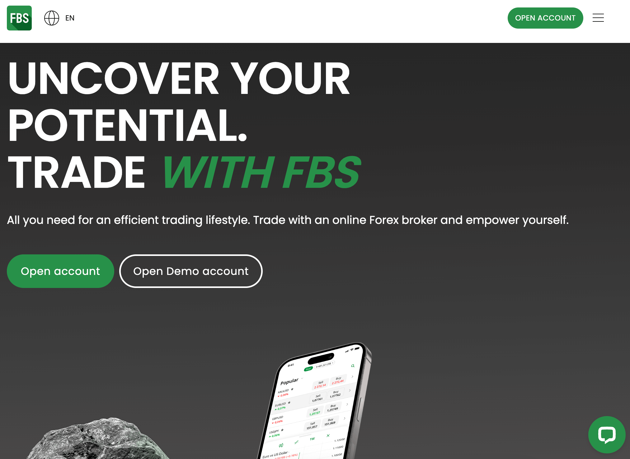 FBS Website Homepage