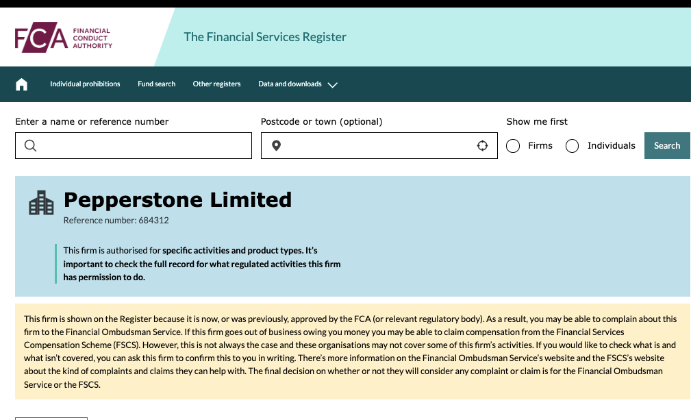 Pepperstone UK License