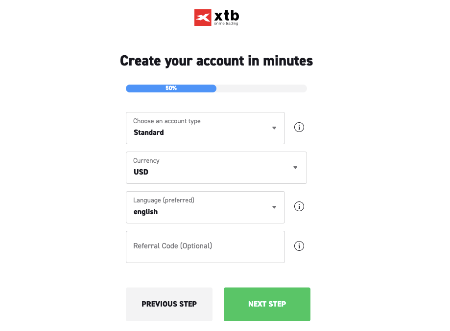 Account Currency on XTB Malaysia