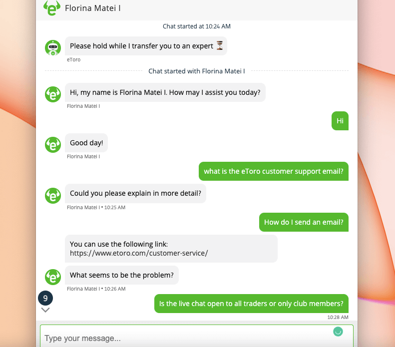 eToro Online Support