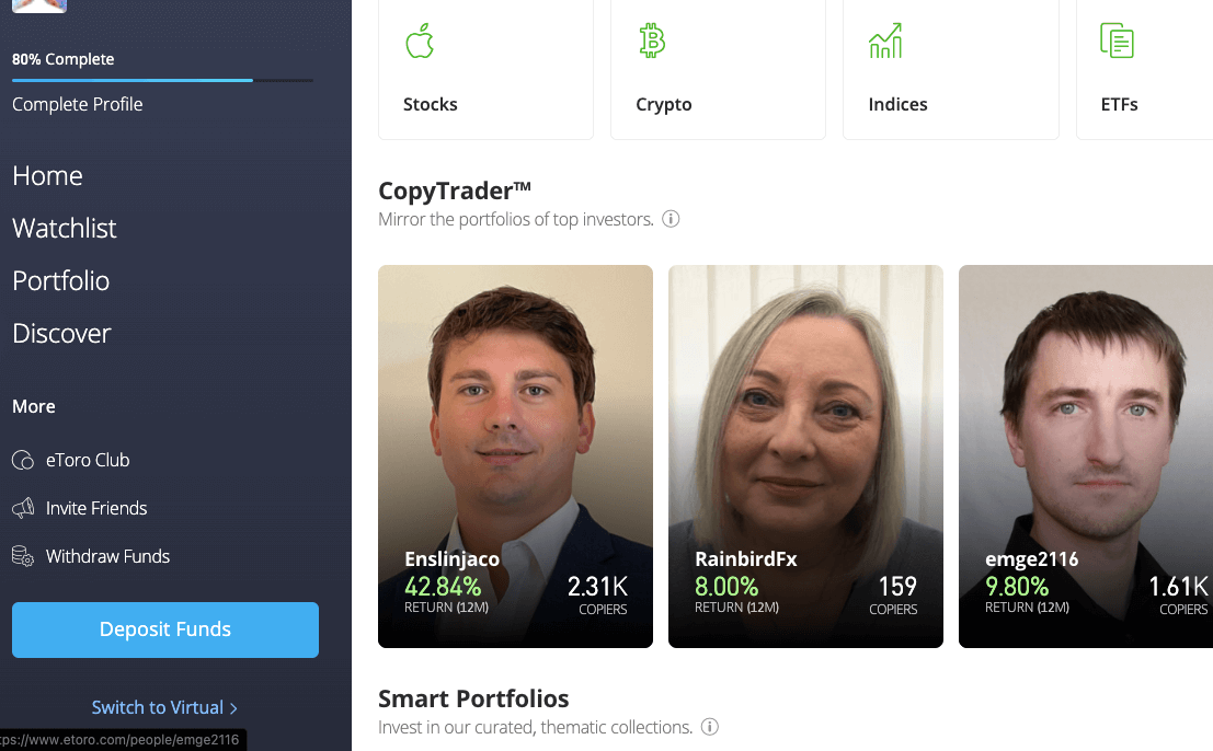 Copy Trading on eToro