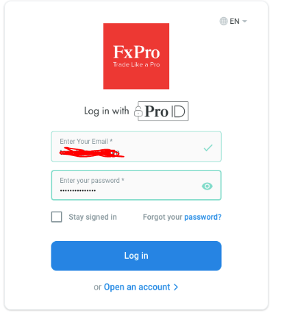 Enter FxPro Direct