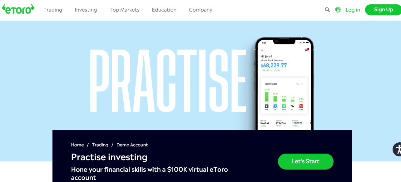 eToro's Virtual Account