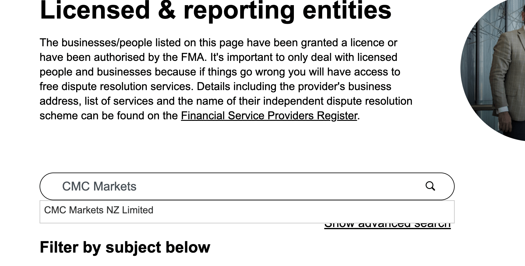 Search FMA License