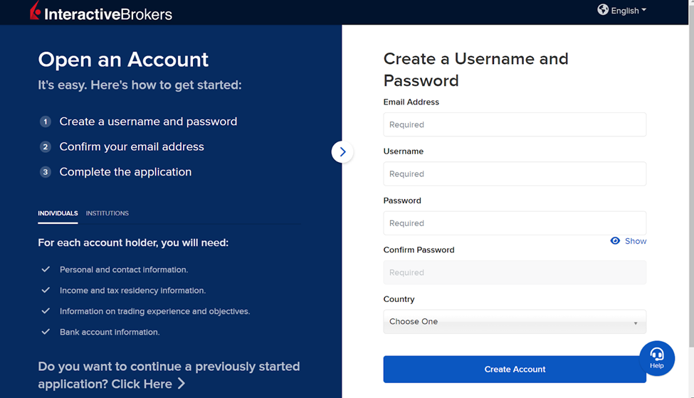 Username and Password