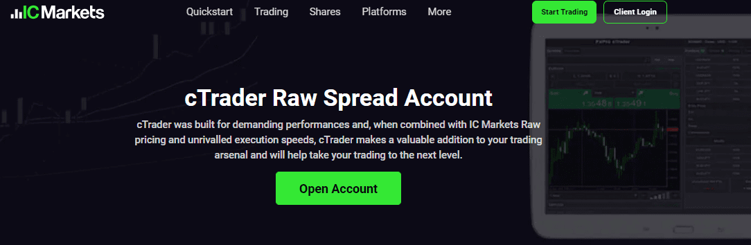 IC Markets Zero Spread Account