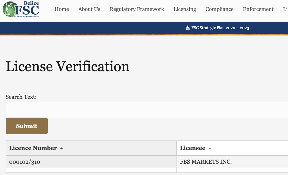 FBS Uganda License