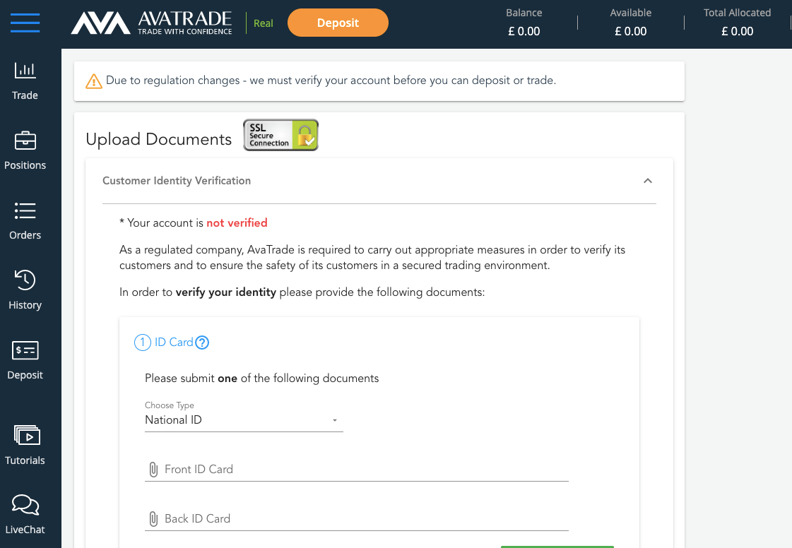 AvaTrade UK Login