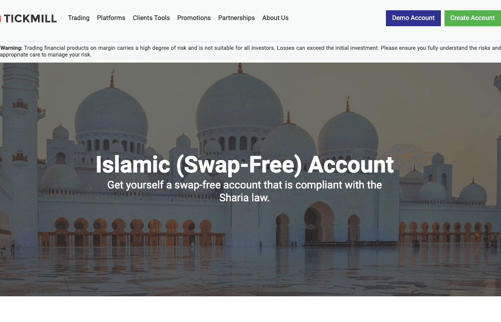 Islamic Account on Tickmill