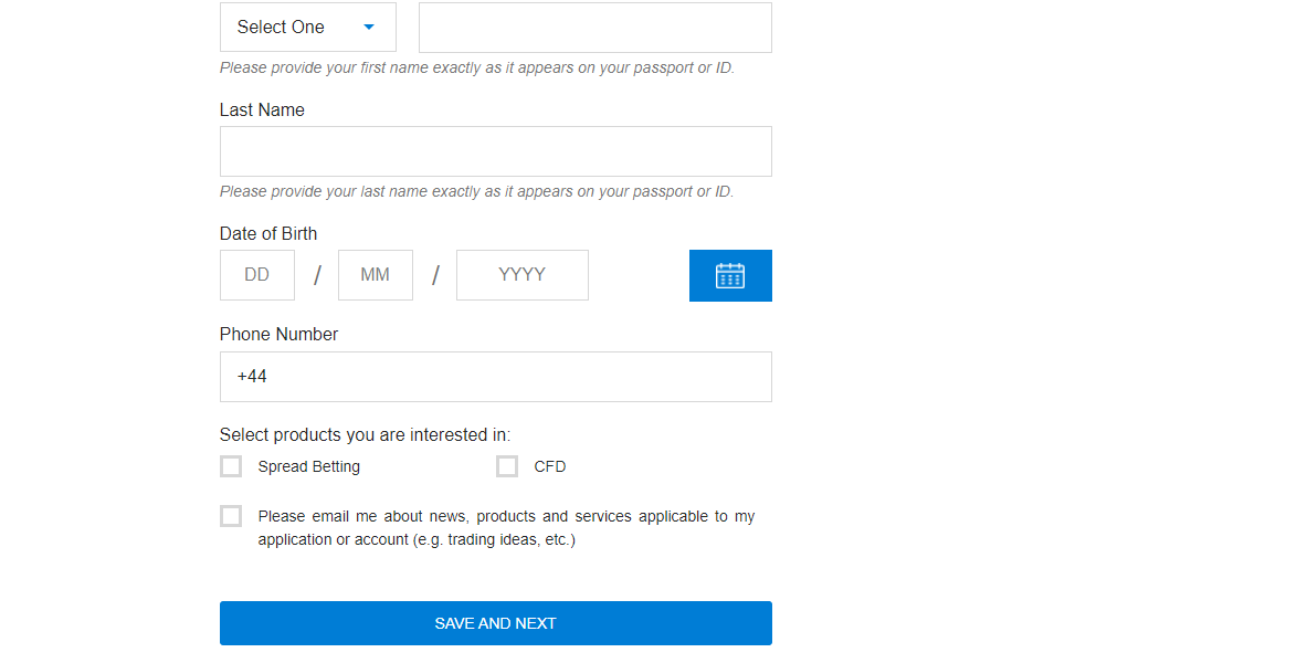 City Index UK Open Account