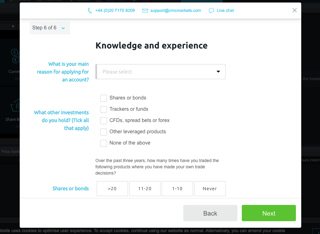 Open Account on CMC Markets UK 