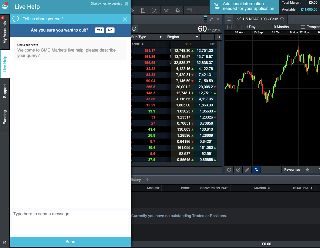 CMC Markets UK Live Chat