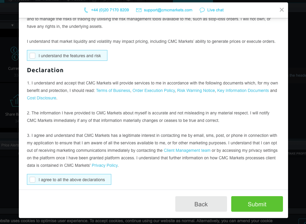 Risk Warning on CMC Markets UK