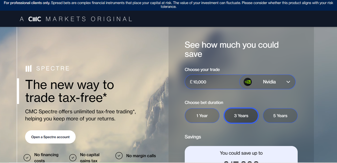 CMC Markets Spectre Account