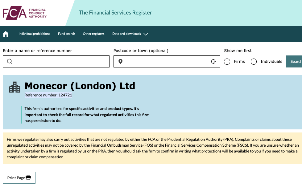 ETX Capital UK FCA Authorisation