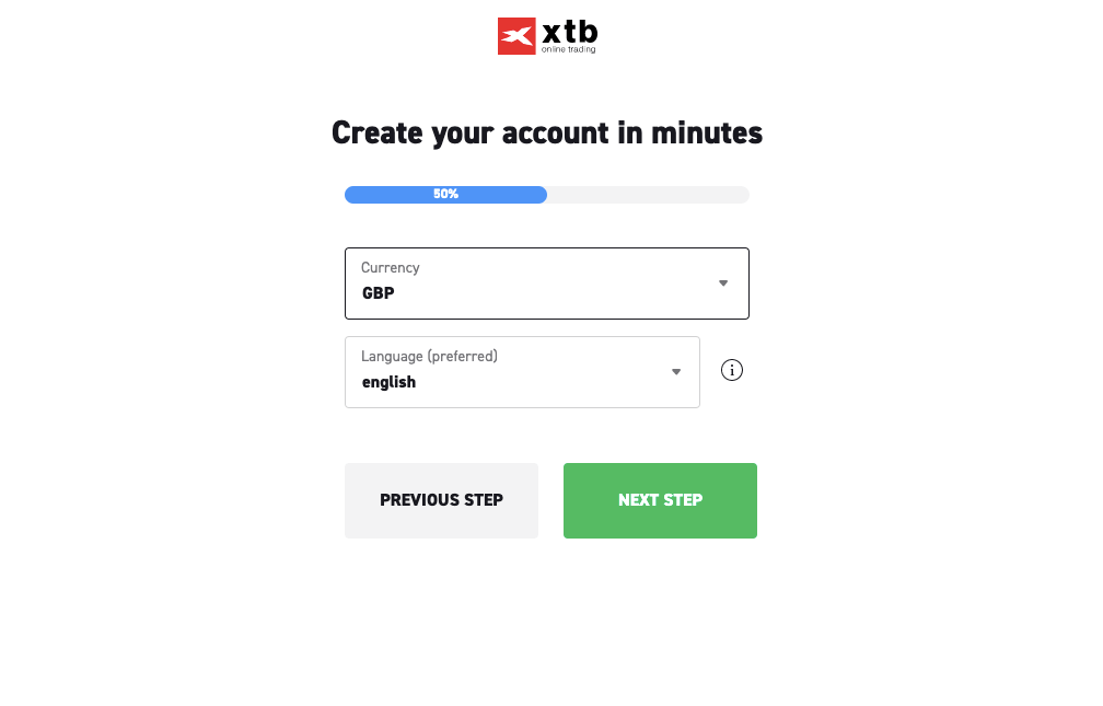 Account Currency on XTB UK