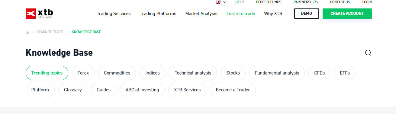 XTB UK Education