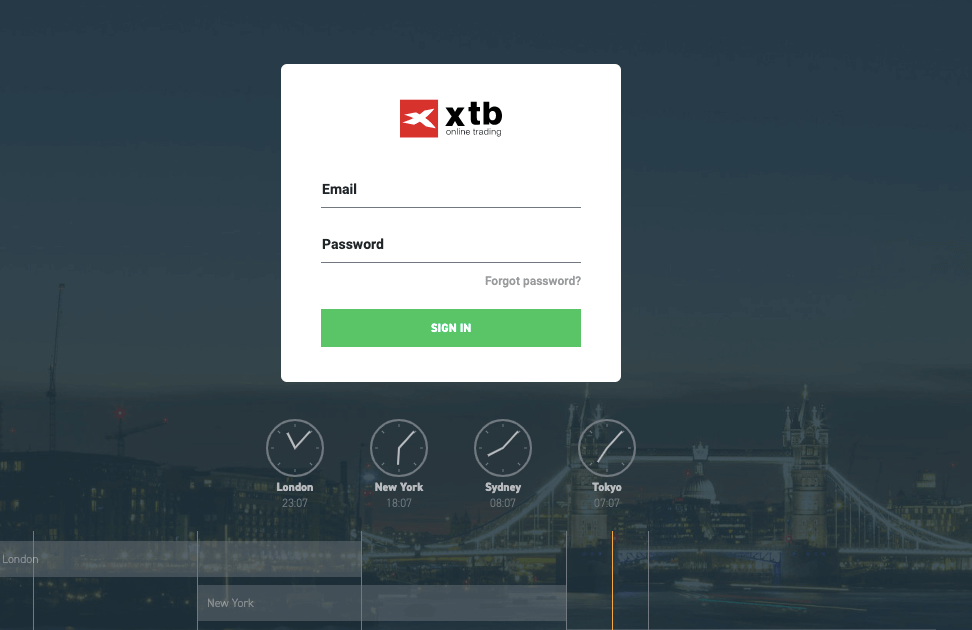 Login to XTB UK