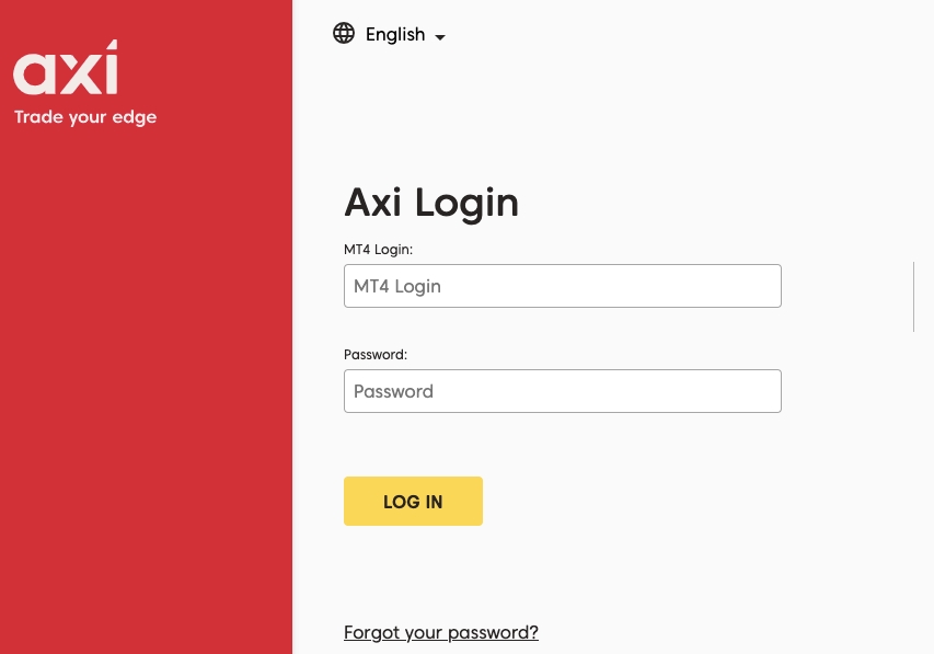 Log in to Axi