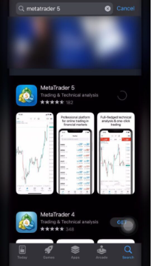 Find MT5 App on App Store